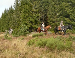  Cerca de Margeride a caballo 